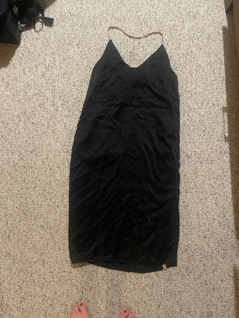 Washable Silk Bias Slip Dress Xs